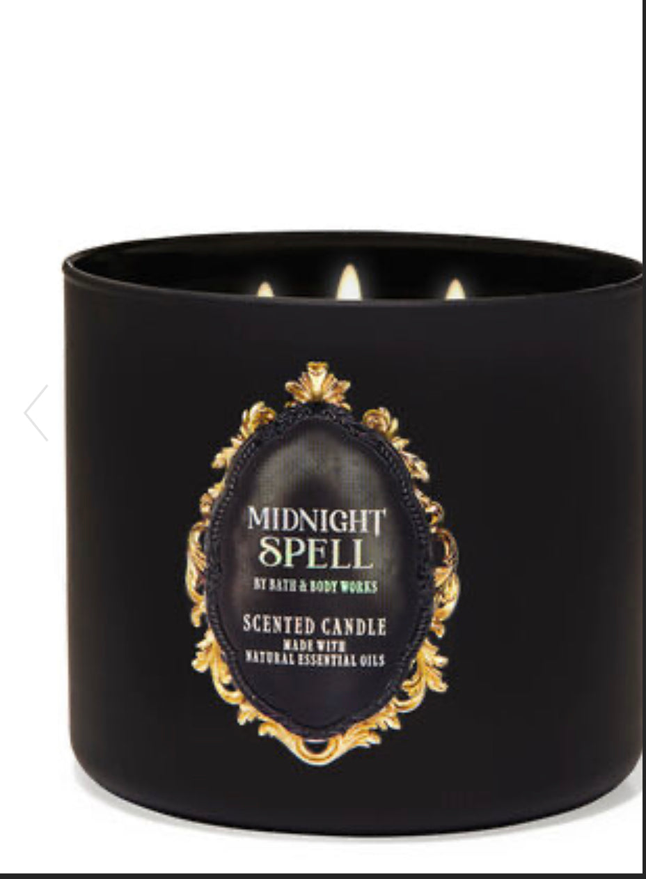 Midnight spell candle scented