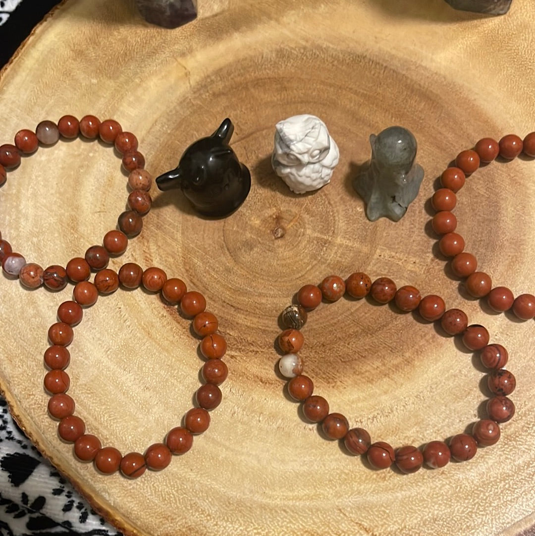 Red Jaspers Bracelet 8mm
