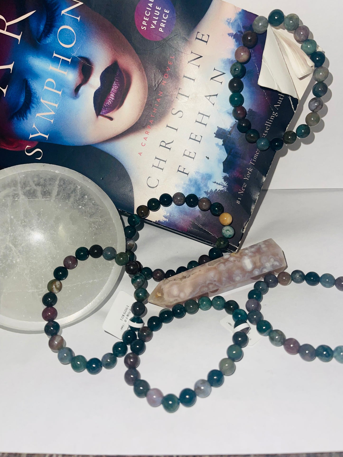 Rainbow moss agate