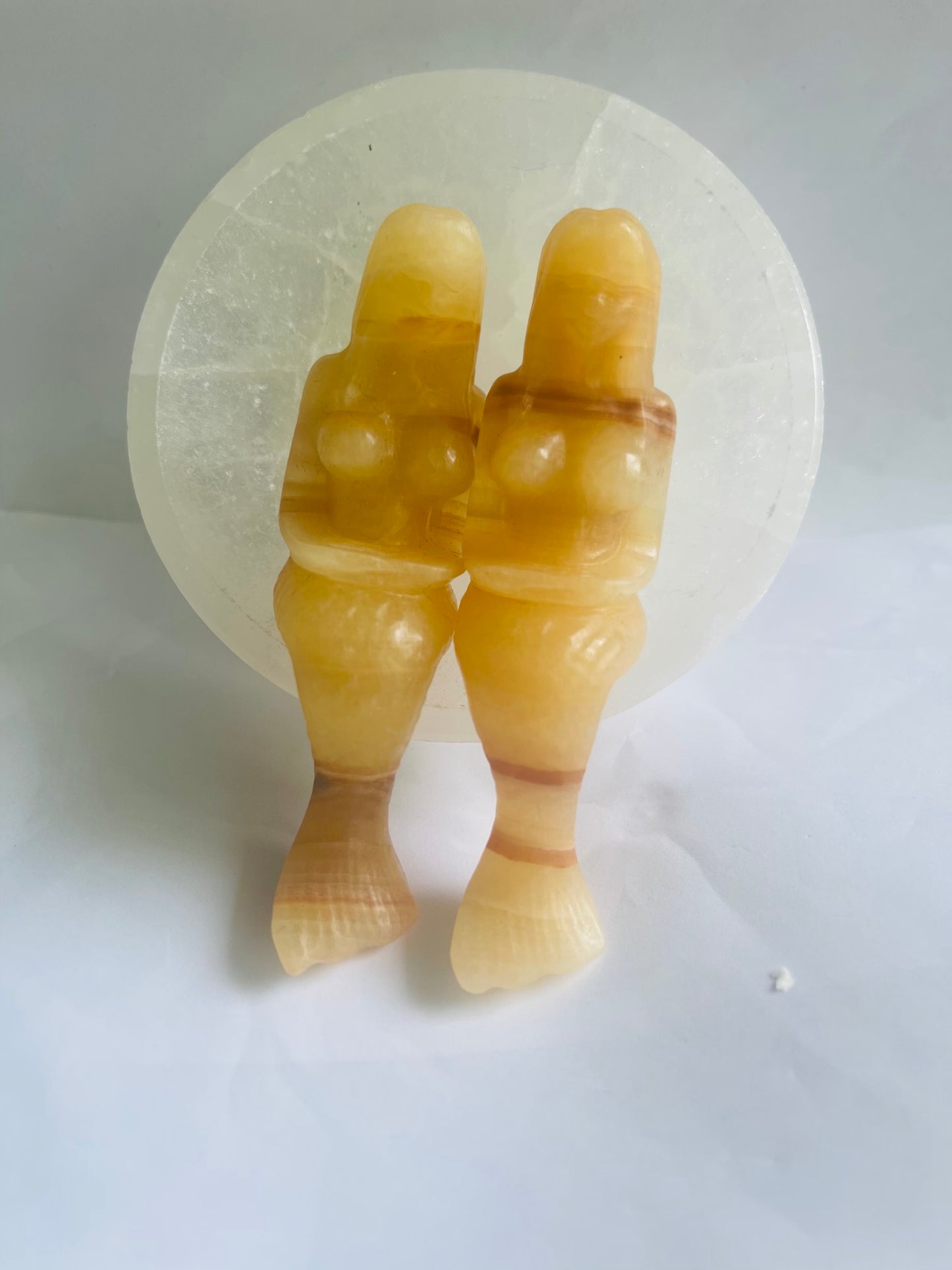 Geode carved mermaid