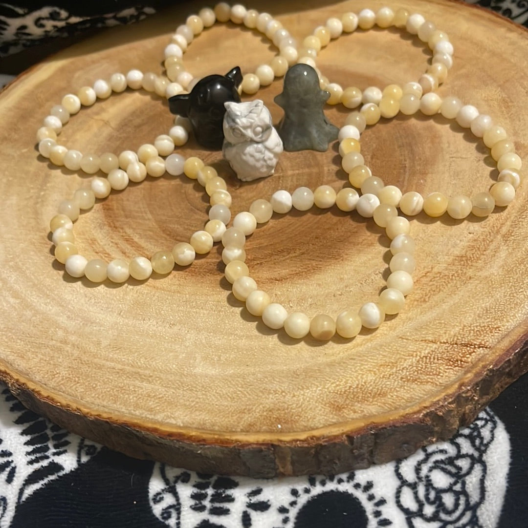 yellow calcite bracelet