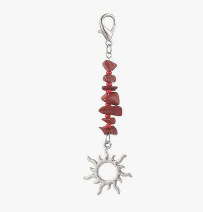 Gravel rice keychain pendant