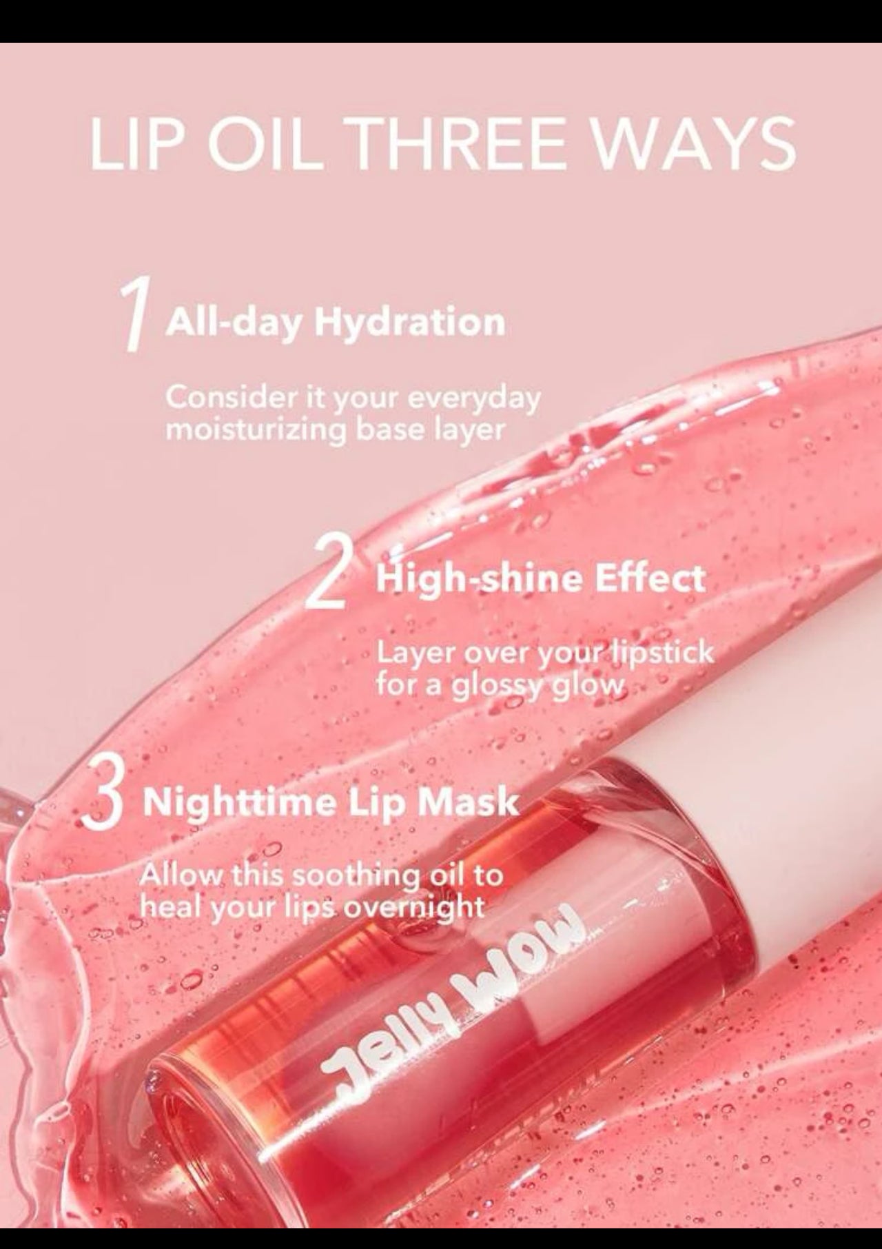 Lip gloss shiny