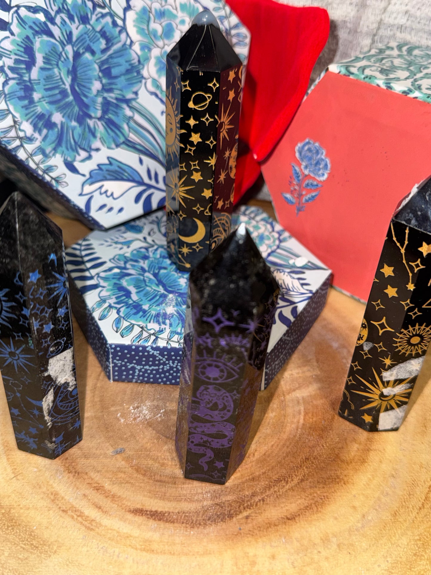 Obsidian towers moons