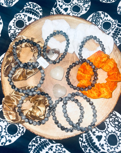 Snow flakes obsidian ( 8mm)