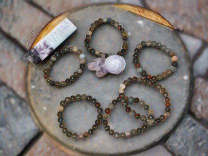 African Blood stone (10mm &. 8 mm)