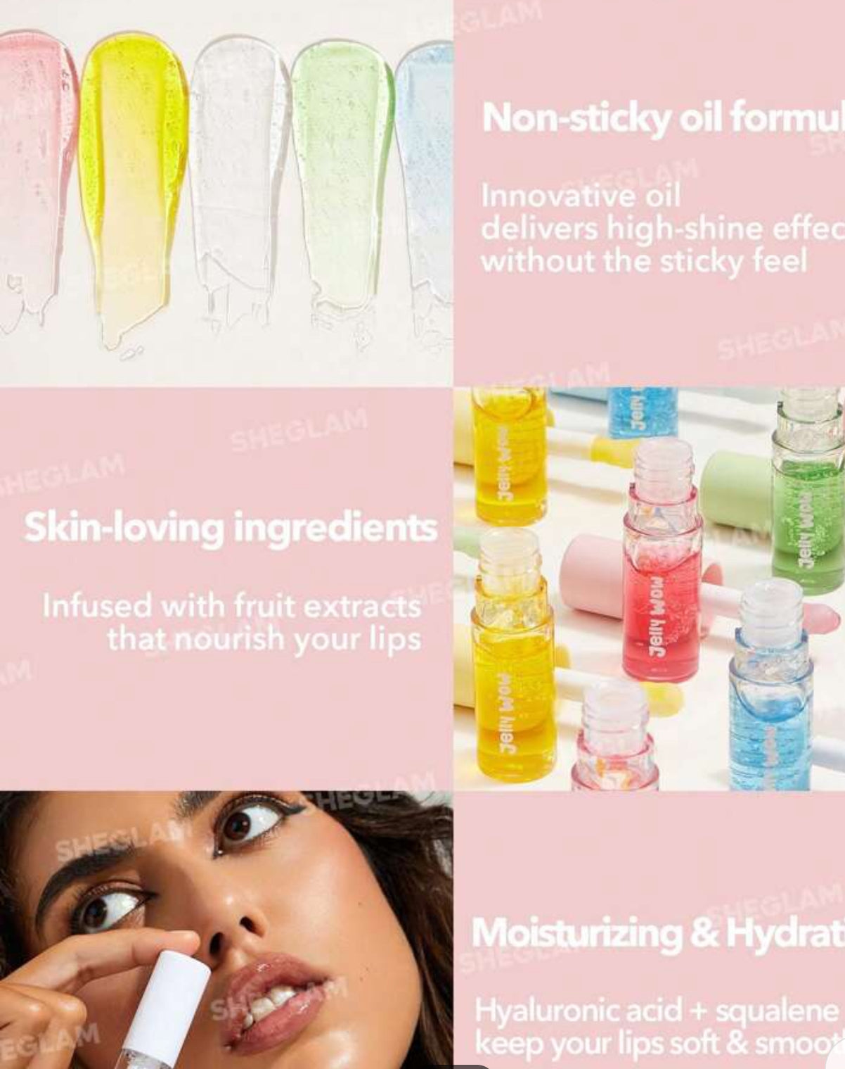 Lip gloss shiny