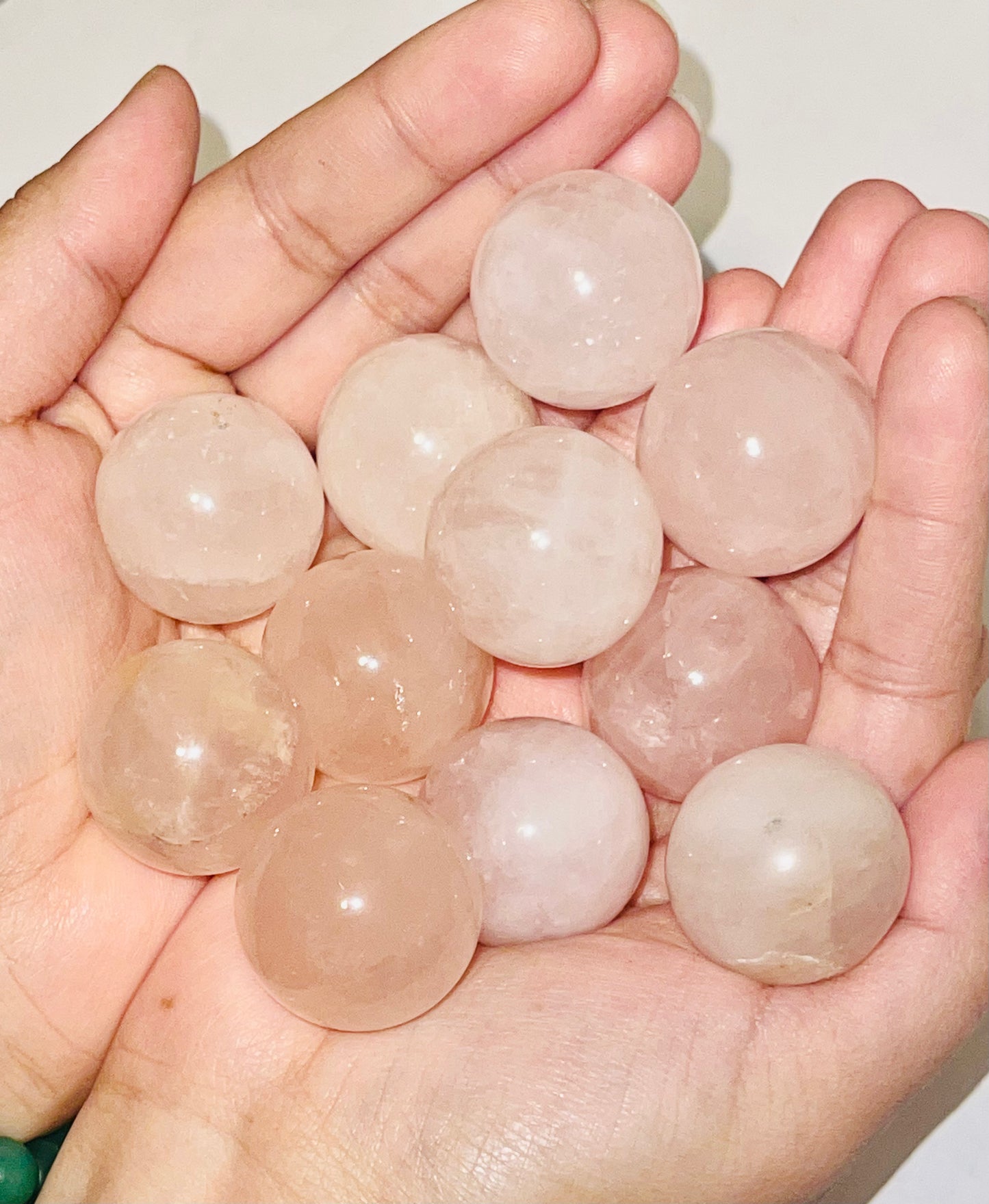 Rose quartz sphere normal size