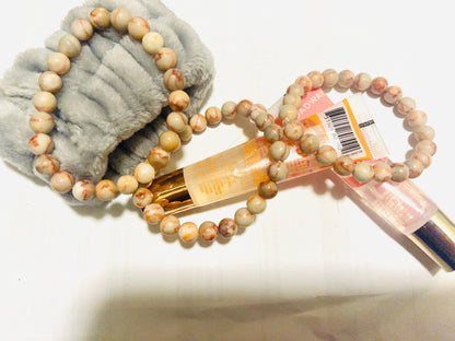 Red vein jasper bracelet