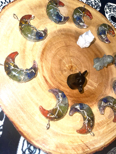 Chakras half moon