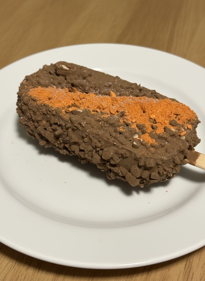 Paleta de maiz- choco