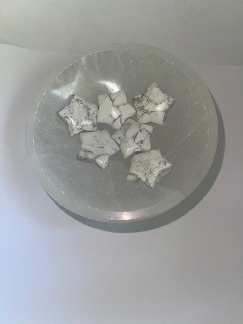 white howlite stars
