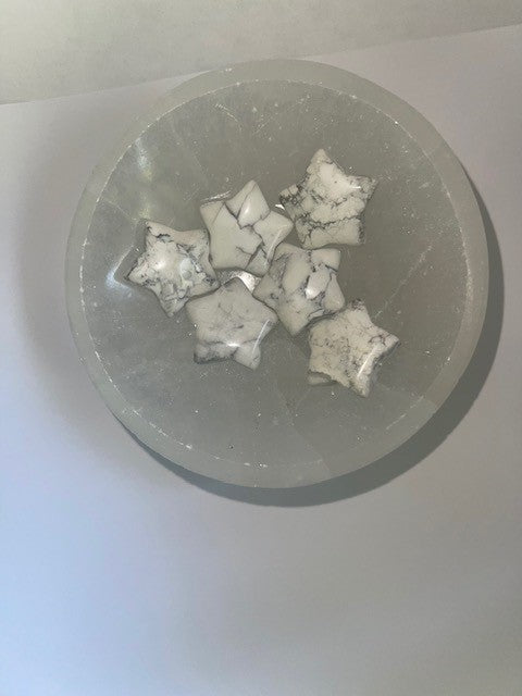 white howlite stars