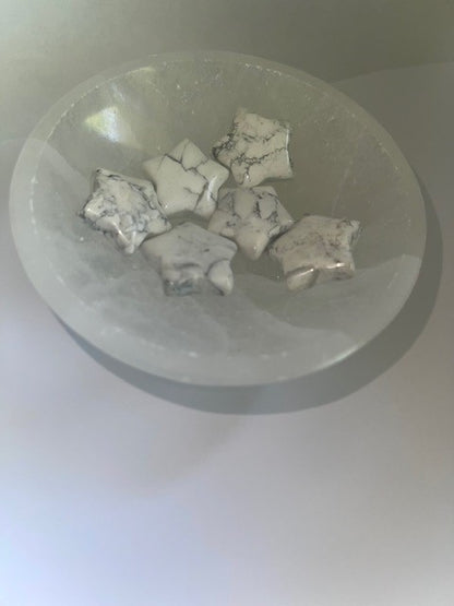 white howlite stars