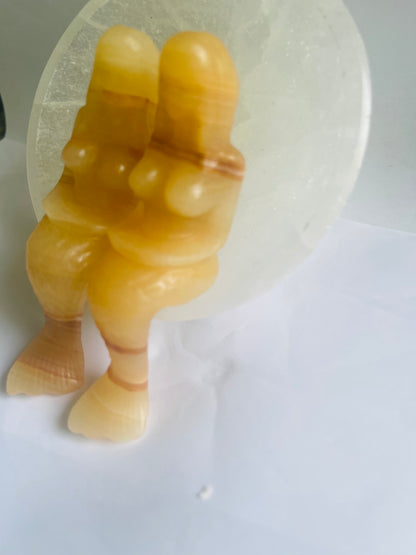 Geode carved mermaid