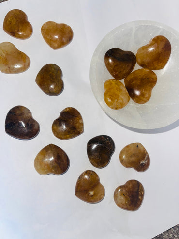 Gold carved heart