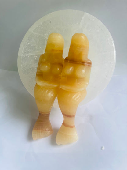 Geode carved mermaid