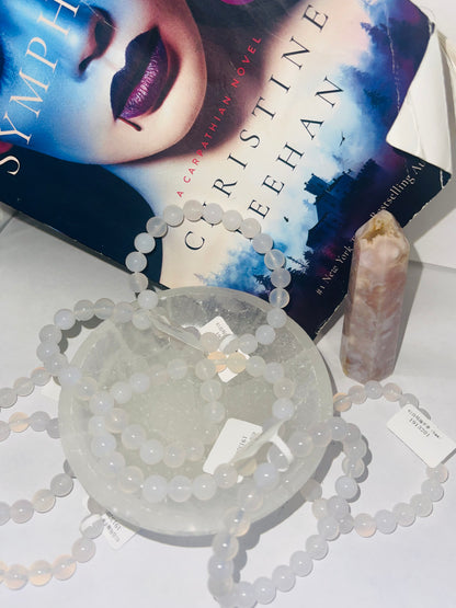 white Chalcedony Bracelet