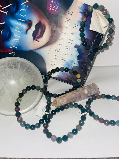 Rainbow moss agate
