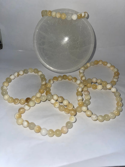 yellow calcite bracelet