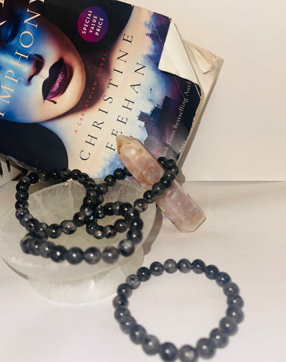 Larvikite labradite bracelet