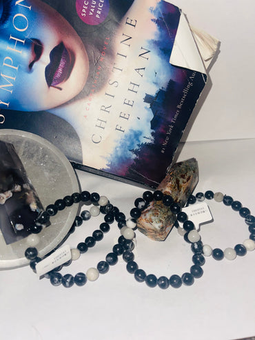Zebra agate bracelet