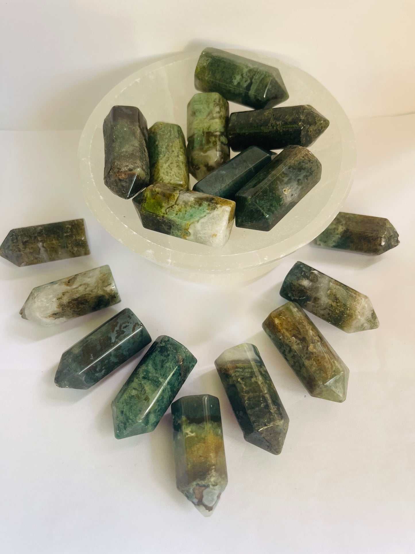Green. Jade towers