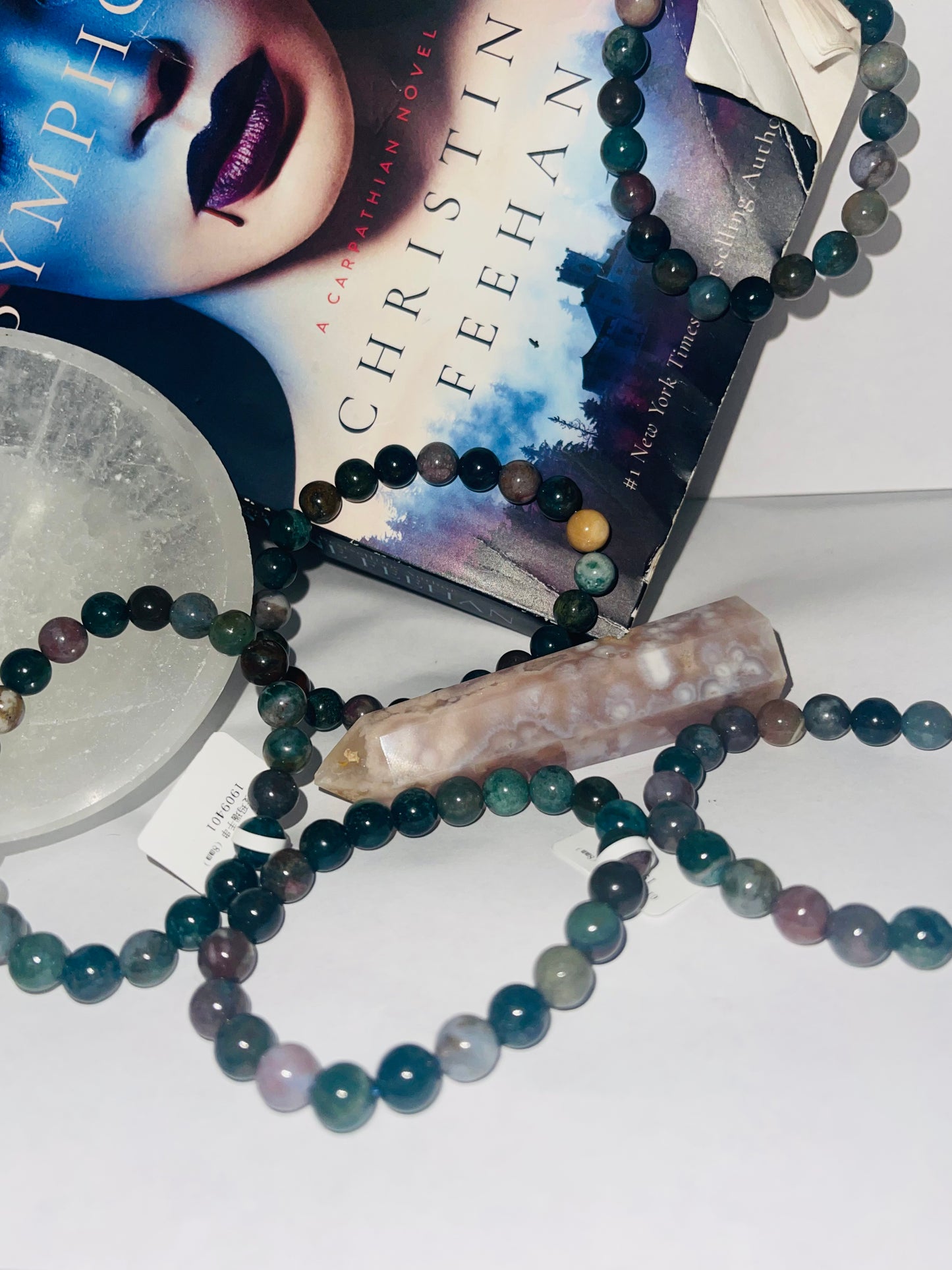 Rainbow moss agate