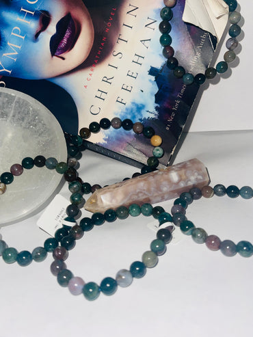 Rainbow moss agate