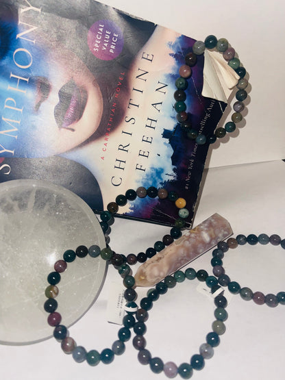 Rainbow moss agate